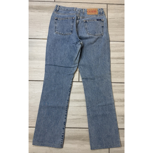 Vintage Y2K GUESS Denim Blue Jeans Boot Leg Men's Size‎ 29X30 - Picture 4 of 7